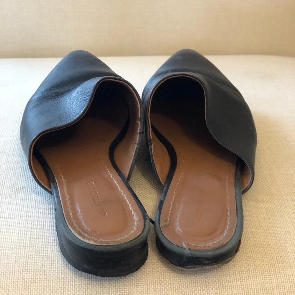 Country Road Australia Black Leather Mules Size 8.5 - Picture 3 of 6
